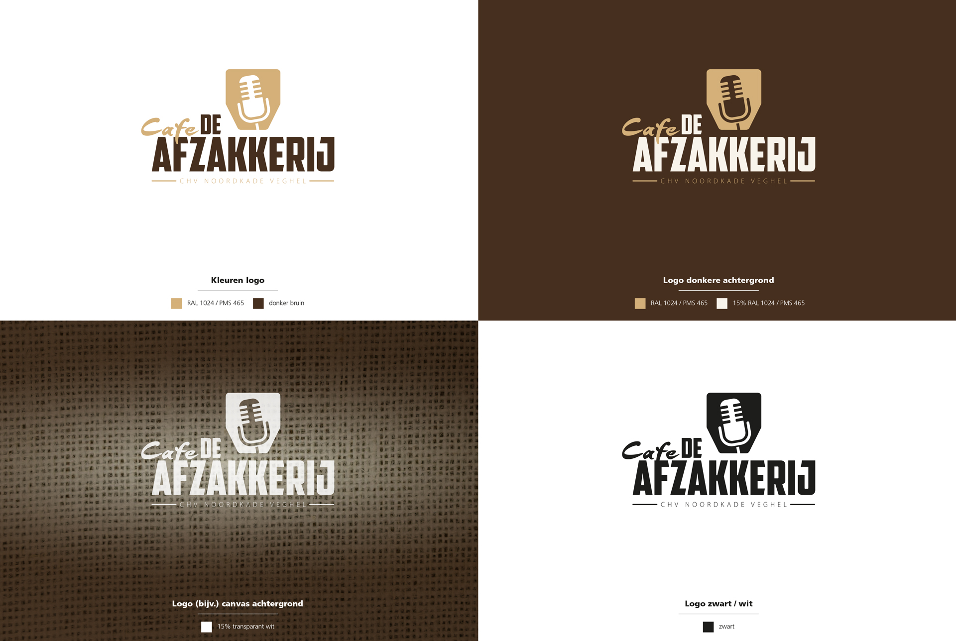 Cafe de Afzakkerij logo presentatie
